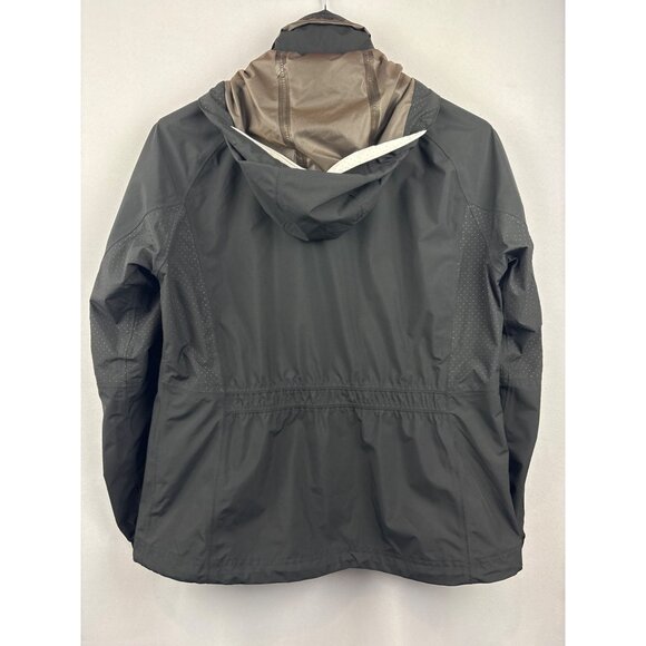 Women’s Zero Restriction Large Lightweight Black Rain Coat with Detachable Hood - Picture 3 of 6